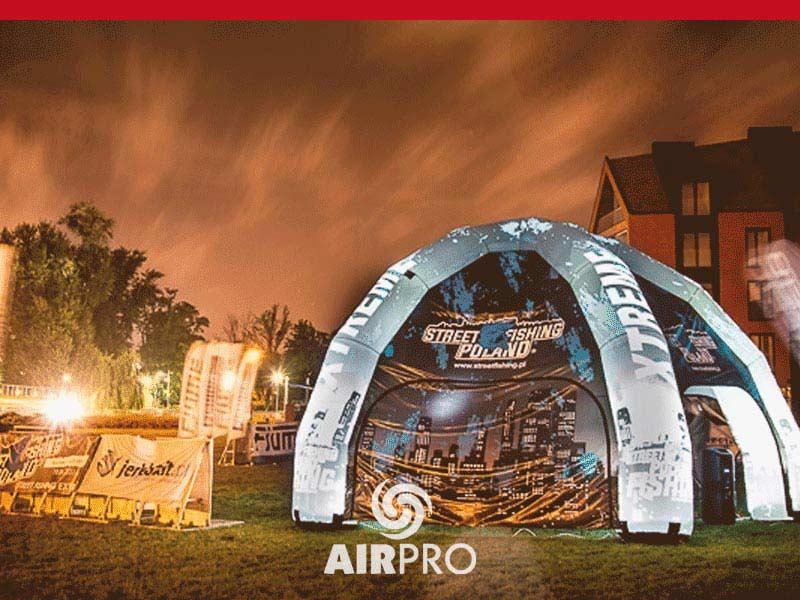 AIRPRO | EVENTZELTE stehen immer im rechten Licht. Dank LED-Beleuchtung auch bei Nacht stehts im Mittelpunkt. 