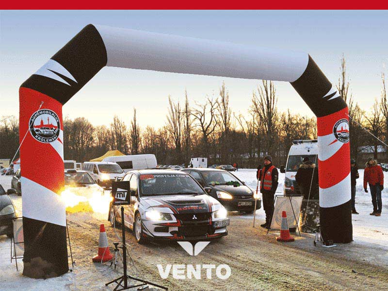 VENTO | EVENTTORE sind der Start für alle Sportevents. Ohne Dauergebläse - dadurch ortsunabhängig. Handpumpe oder Autobatterie für elektr. Pumpe reichen völlig aus zum schnellen Aufbau.
